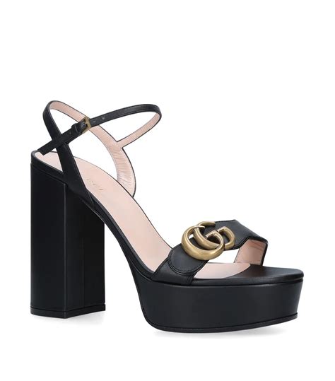 gucci marmont platform heel|gucci marmont open toe sandals.